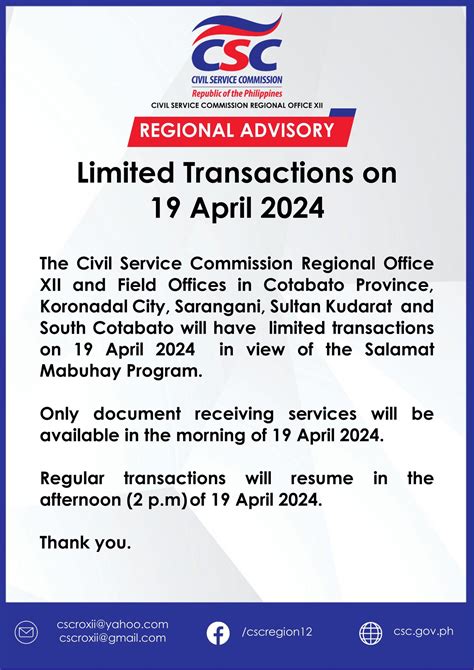 csc koronadal|CSC Regional Office XII .